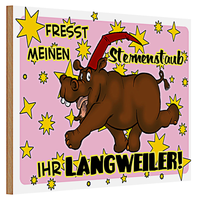 Holzschild Spruch 30X20Cm Fresst Meinen Sternenstaub
