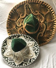 Vintage Pigalle small Green  White       Large Green  Gold Sombrero