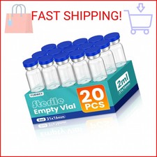 2ml Sterile Vials with Self Healing Injection Port and Sealing Cap, Glass Steril