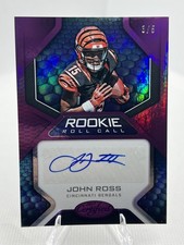 2017 Panini Certified - Rookie Roll Call Auto John Ross #8 RC /5 Bengals A49