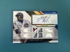 Jorge Soler 2016 Topps Triple Threads - Triple Threads Auto Patch /3 Cubs