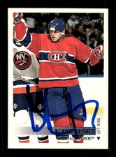 1994-95 Topps Premier 94 Benoit Brunet signed auto tough JKAU1 BXCP25