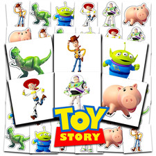 Toy Story Tattoos Party Favors Bundle 72 Perforated Individual 2" X 2" Toy Sto