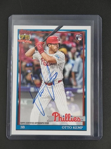 2026 Topps Series 1 Otto Kemp 1991 Topps Baseball Autographs (RAW)