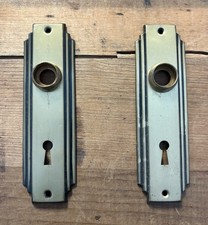 Two Art Deco Door Plates