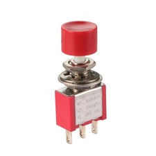 AC 2A/250V 5A/120V 3 Pin SPDT Momentary Push Button Pushbutton Switch 1 NO 1 NC