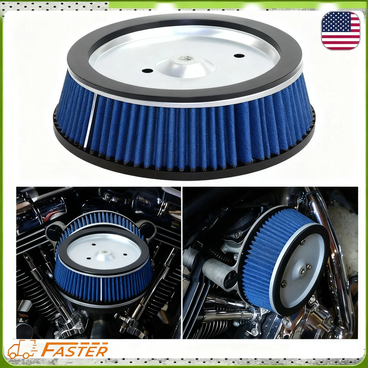 2 Filtros De Aire Tipo Cono De 55 Mm Para Moto – Universal, De Metal Mate, Compatibles Con Varias Motos