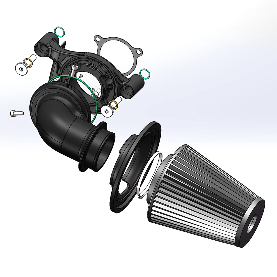 For Harley M8 Road Glide FLTRX Road King FLHR Street Glide FLHX Cone Air Filters - Image 3 of 4