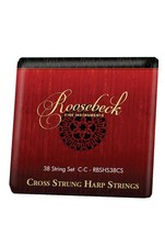 NEW ROOSEBECK CROSS STRUNG HARP NYLON REPLACEMENT EXTRA STRINGS SET