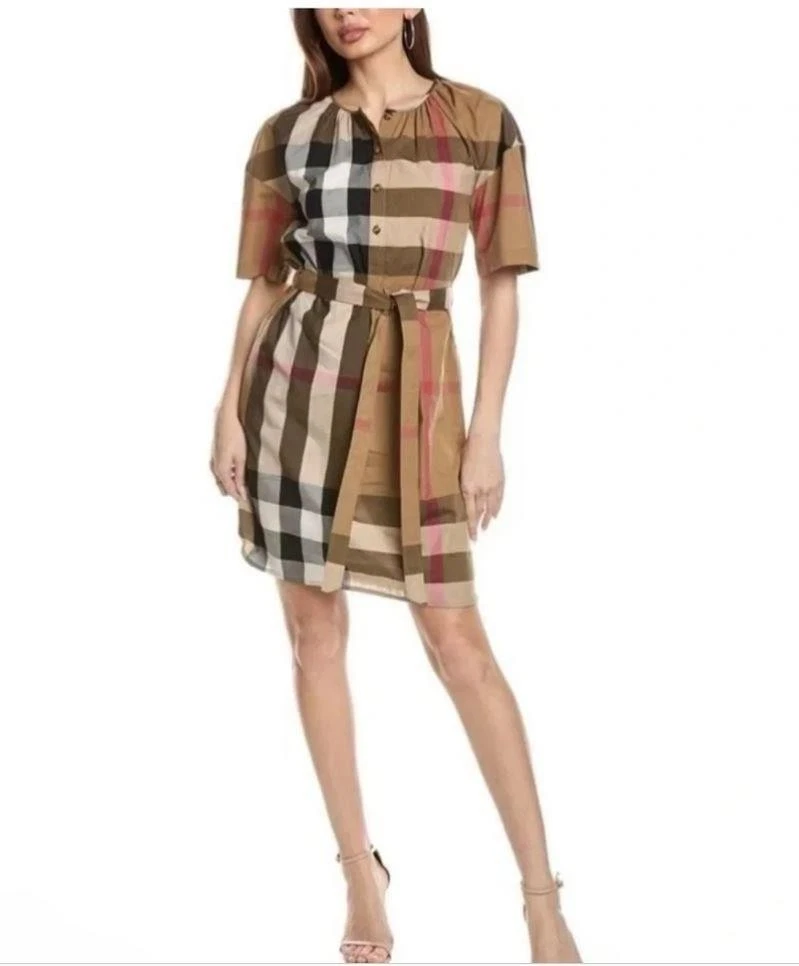 strapless open back dress Burberry // Kids Cotton Pleated Polo Dress – VSP Consignment main image 1