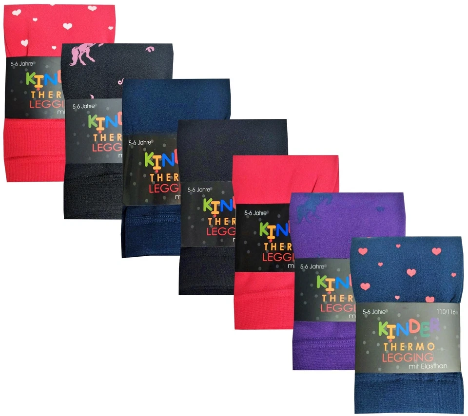 CNB SOCKEN UND STRÜMPFE GMBH Warme Thermoleggings für Kinder: Gemütliche Innenfleece-Leggings Gr.110-140