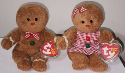 Ty Beanie Baby HANSEL & GRETEL the Gingerbread Man (Boy/Girl