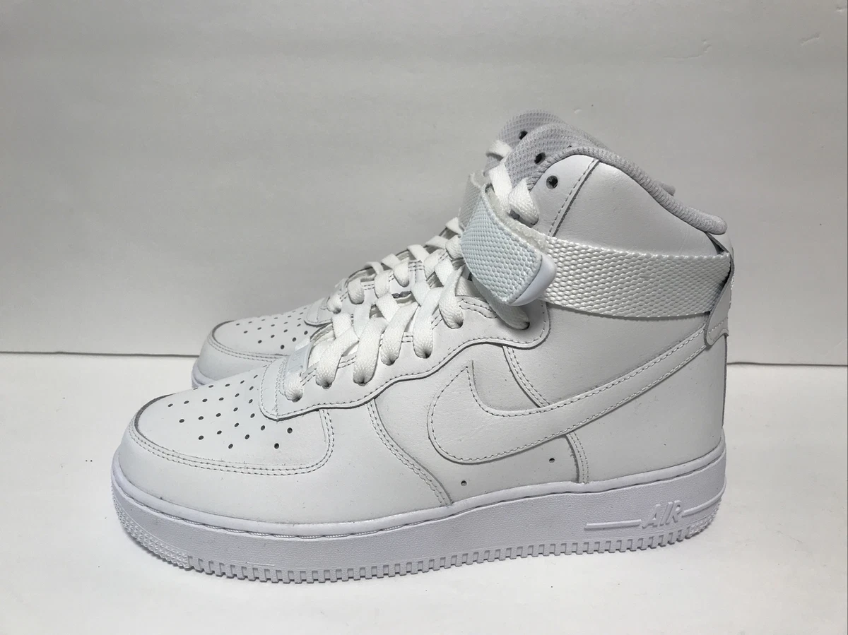 🔥New Size 8.5 Women - Nike By You Air Force 1 High Triple White (AQ3777-994)
