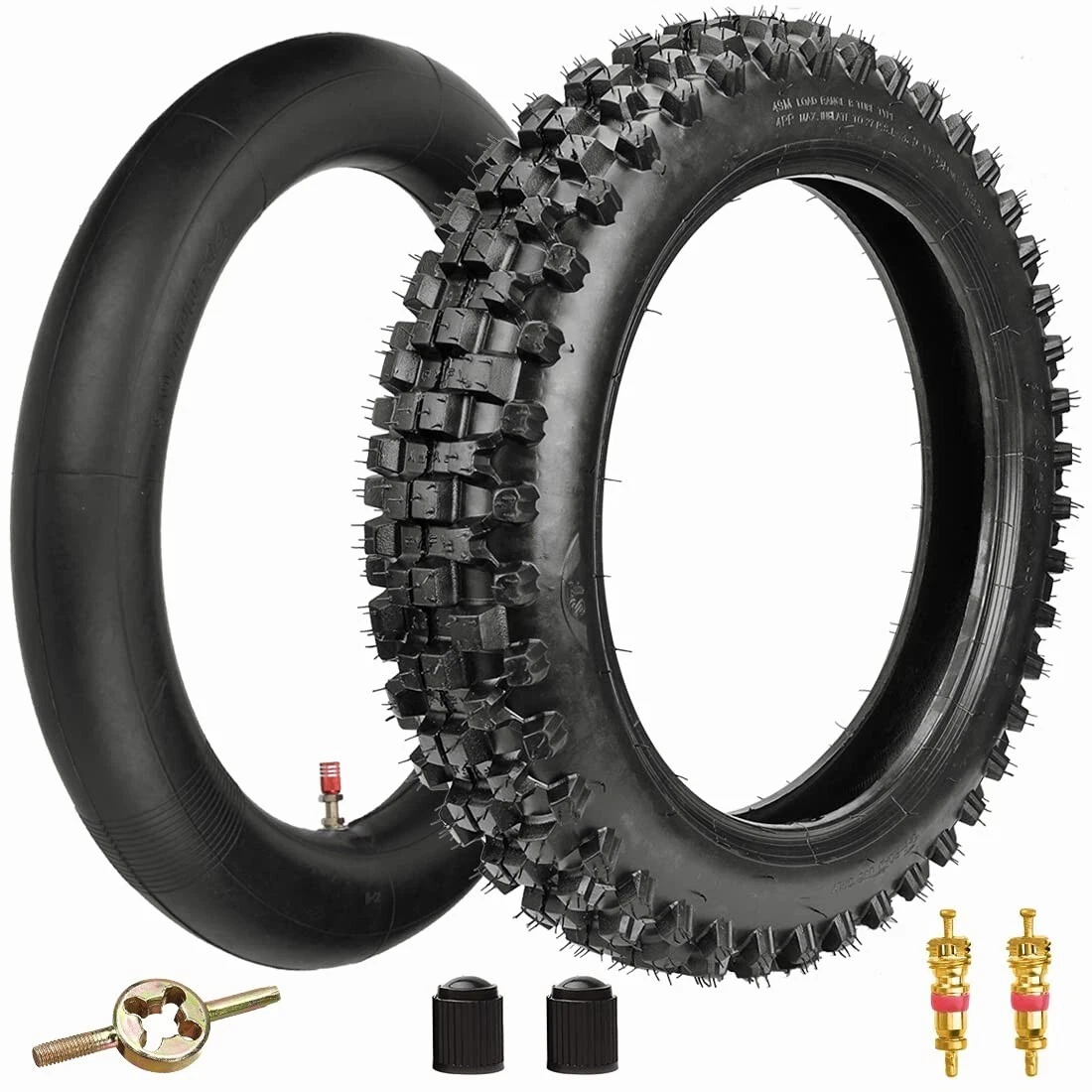 90 100 14 3.00 14 Knobby Tyre Inner Tube Pit Dirt Rocket Bike Tire Straight