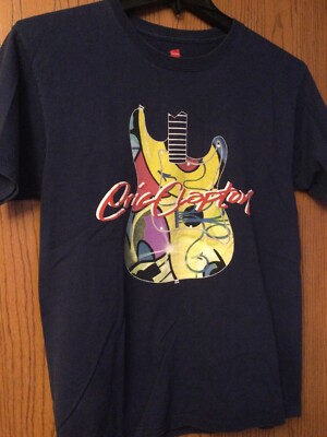 Eric Clapton - 2010 Tour - Blue Shirt - M - Hanes | eBay
