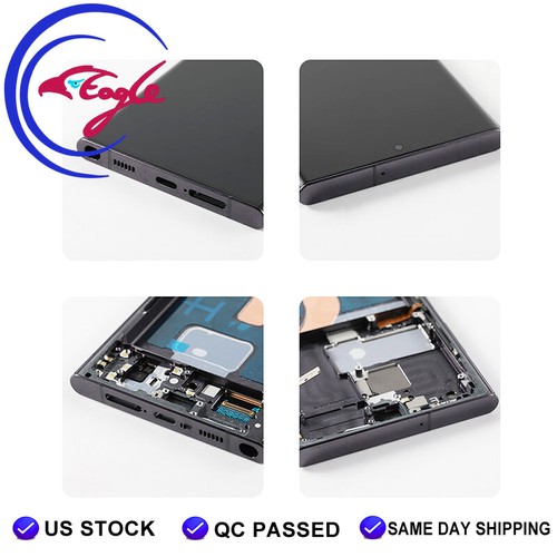 Pantalla táctil OLED pequeña + marco negro EE. UU. para Samsung Galaxy S22 Ultra 5G S908U/U1 - Imagen 4 de 8