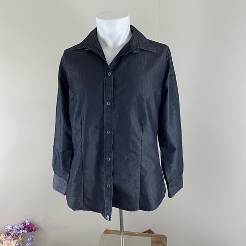 Urban Collection Chef Works Shirt Size Medium Grey color Long sleeve - Picture 2 of 10
