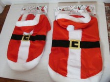 Holiday Hooded Santa Pet Suit , Sizes M or L