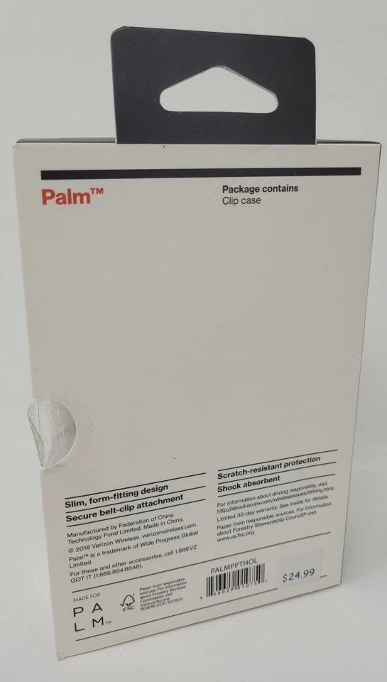 Verizon Holster Phone Case with Belt Clip for Palm Compact Phone - Black - Image 2 of 2