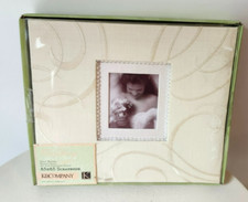 K Company 8.5x8.5 wedding swirl fabric scrapbook 20 top loading pages