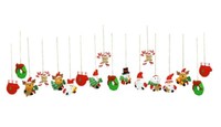 18 WeihnachtsanhäNger Weihnachtsmann Schneemann Elch Baumschmuck AnhäNger Deko