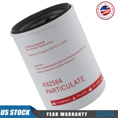 25 GPM Disel Gasoline 30 Micron Spin-on Fuel Filter Element 50 PSI Max Pressure