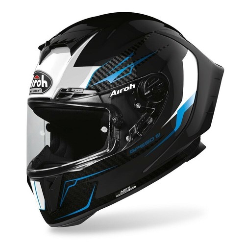 Airoh Casco Integrale Gp 550 S in Fibra Hpc VENOM BLACK GLOSS Varie Taglie  | eBay