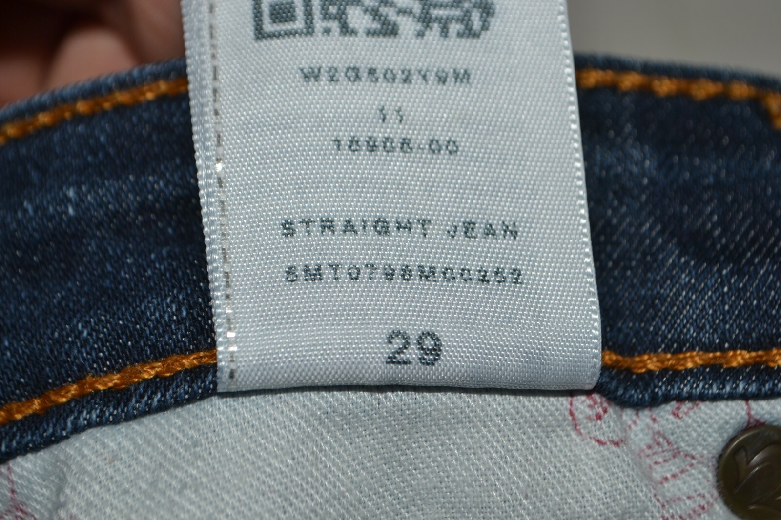 True Religion Women's Skinny Straight No Pocket Flaps Blue Jeans Sz 29x32 thumbnail 9