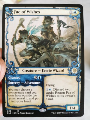 Fee of wishes / Fae des wishs - Showcase Full Art - Eldrain - Magic MTG RARE 