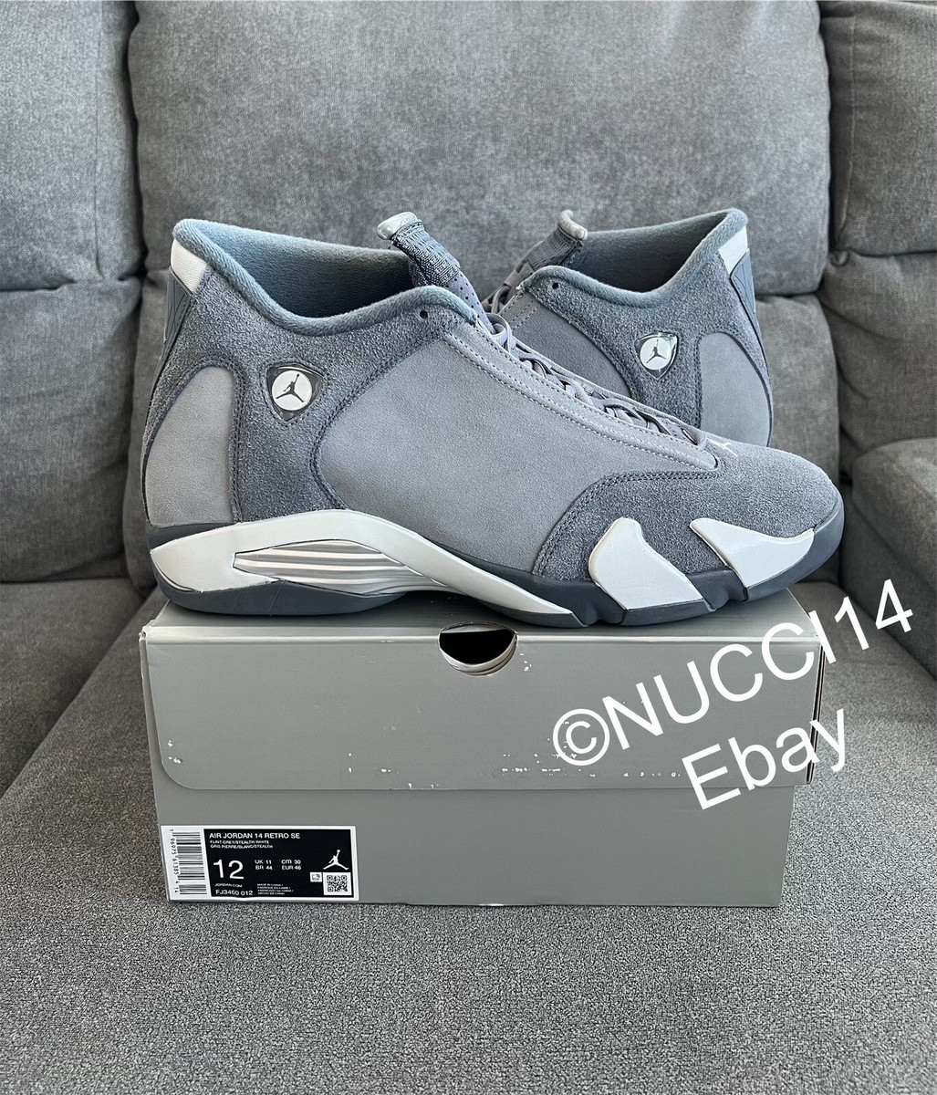 Size 12 - Nike Air Jordan 14 Retro Flint Grey with Receipt FJ3460