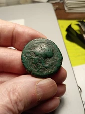 Sicily, Syracuse Athena Dolphins AE Drachm