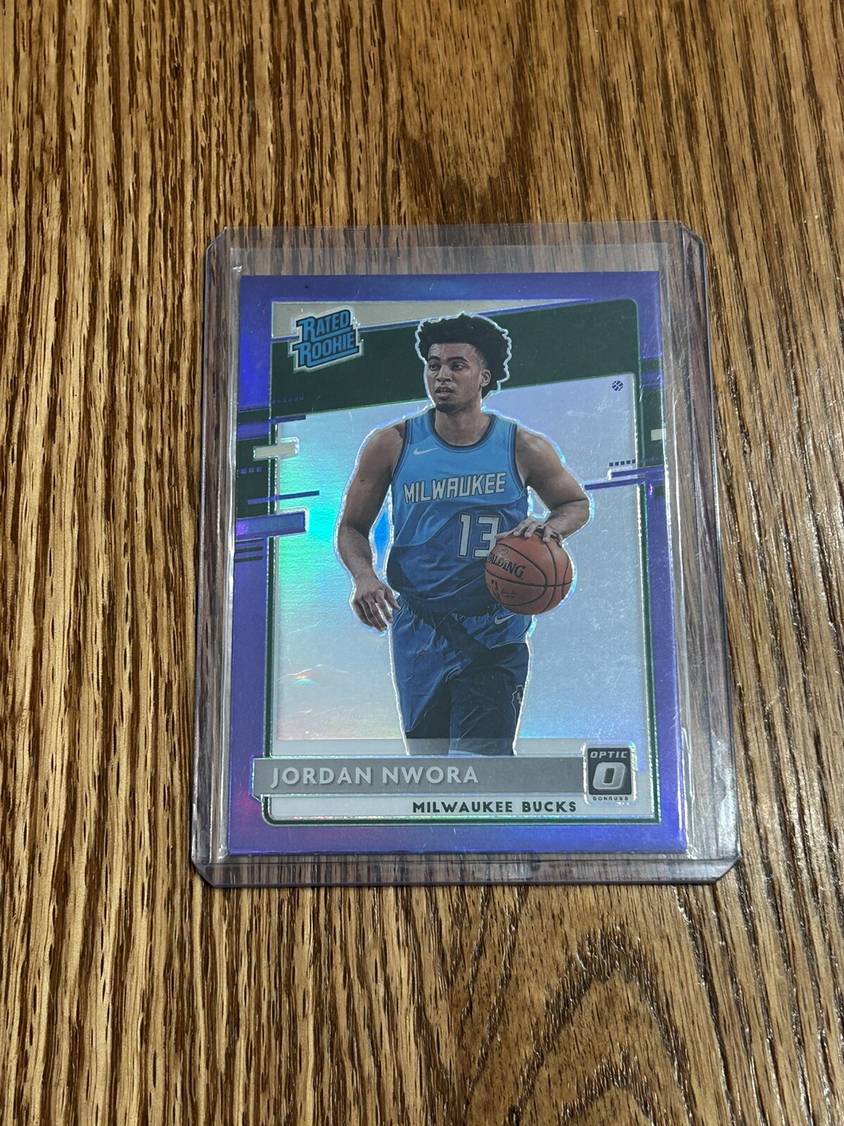 2020-21 Donruss Optic Rated Rookie Purple Holo Prizm Jordan Nwora #189 RC