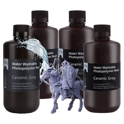 ELEGOO Water Washable Resin Photopolymer UV Harz für LCD 3D Drucker Saturn MARS