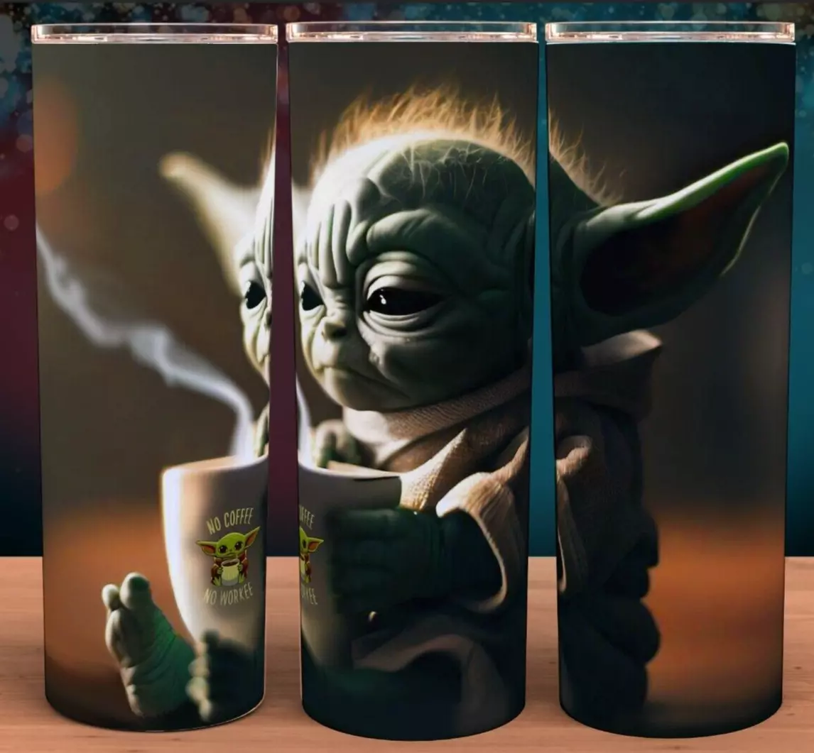 Baby Yoda No Coffee No Workee Cup Mug Tumbler