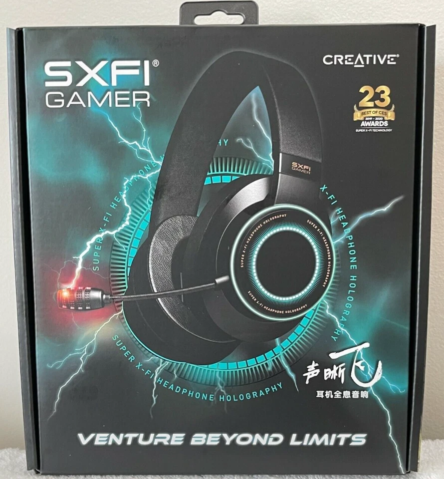 Creative SXFI Gamer USB-C Wired Gaming Headset Pro-Grade ANC Commander Mic Super - Image 4 of 4
