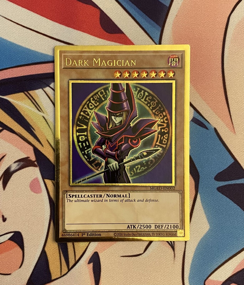 Yugioh! Dark Magician - MGED-EN002 - Premium Gold Rare - 1st