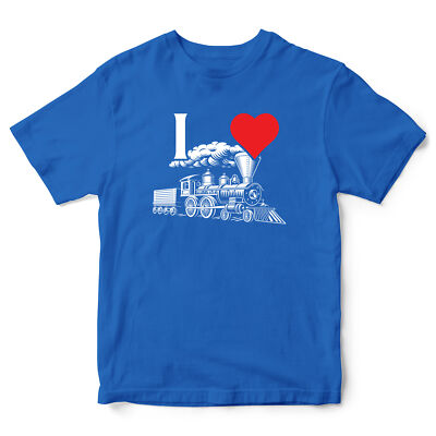 I Love Trains Boys T Shirt Train Birthday Boy Steam Enthusiasts Top Tee  UK