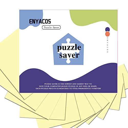 ENYACOS 16 Sheets Puzzle Saver Peel & Stick Adhesive Paper for Large Puzzles,