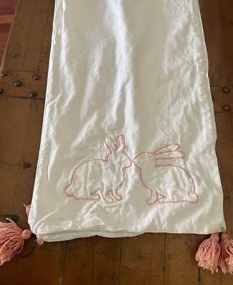 Celebrate Easter Bunny Table Runner 14x72 Inches