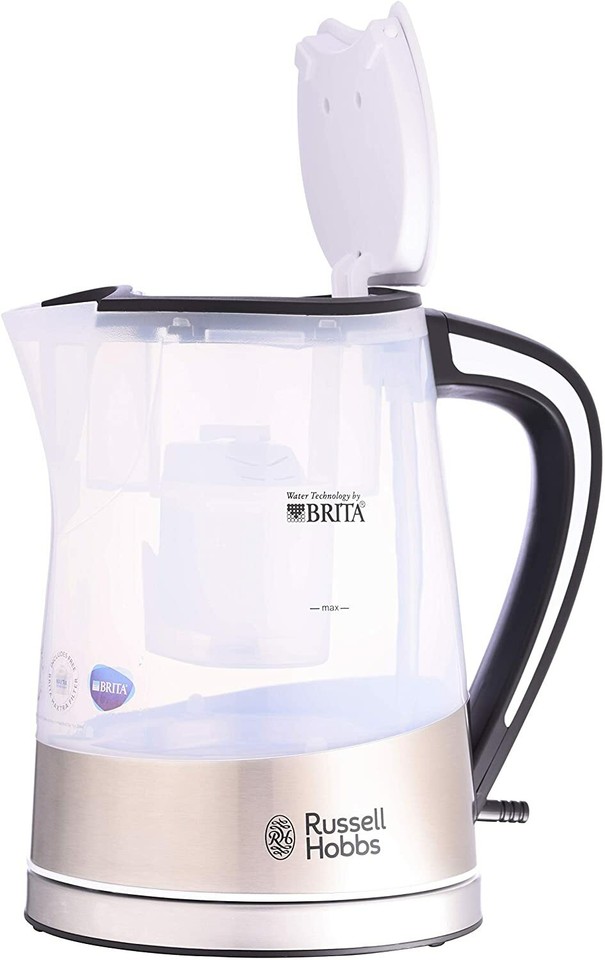 Russell Hobbs 22851 Brita Filter Purity Electric Kettle, 1L 3000W Clear