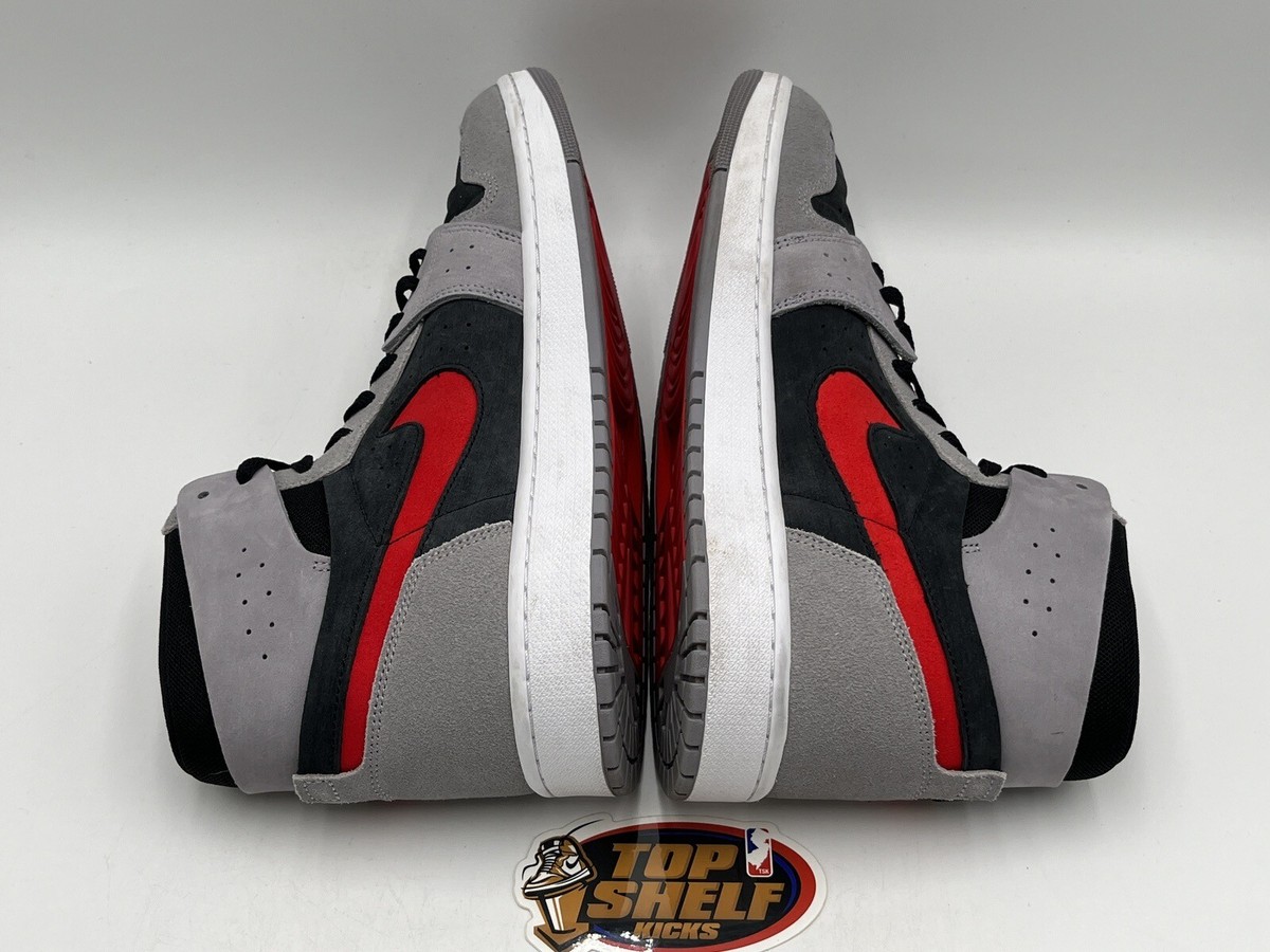 Nike Air Jordan 1 High Zoom Comfort Cement Red And Grey Retro High-Tops Size 12 Jordan DV1307-060 Air Jordan 1 High Zoom CMFT 2 Mens  main image 2