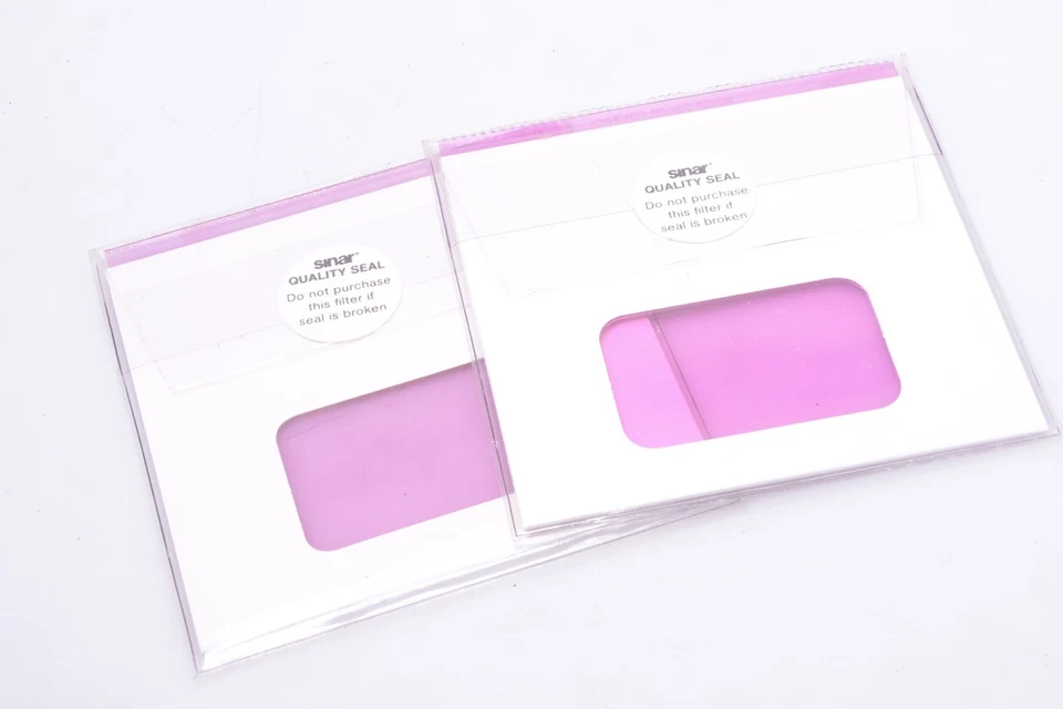 ✅ SINAR FILTER COLOR CONTROL 100X100MM MAGENTA CC20M, CC30M SET. NO HOLDER - Image 2 of 2