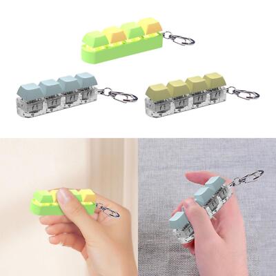 Fidget Tastatur Schlüsselanhänger Spielzeug Executive Schreibtisch Spielzeug tragbare Tastenkappe entspannendes Spielzeug