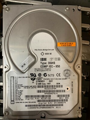 DIGITAL DEC RZ1DF-CB 9.1GB 7200 RPM 3.5'' 80 PIN SCSI HDD