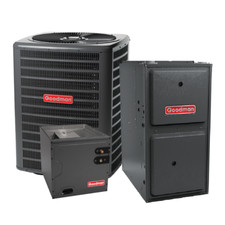 GOODMAN 2 TON 13.8 SEER2 AC & 96% AFUE 60,000 BTU GAS FURNACE  SYSTEM - DOWNFLOW
