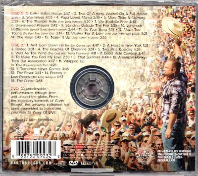 2CD＋DVD！SBD！UK / WILMINGTON 2012 5 BONUS TRACKS---- GARTH BROOKS Double Live 25thANNIVERSARY