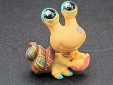 Littlest Pet Shop Hermit Crab Postcard # 1008 Authentic Lps Brown Yellow