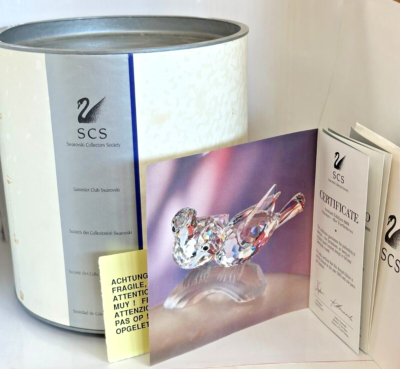 1989 Swarovski SCS Annual Edition THE TURTLEDOVES Figurine NIB | eBay