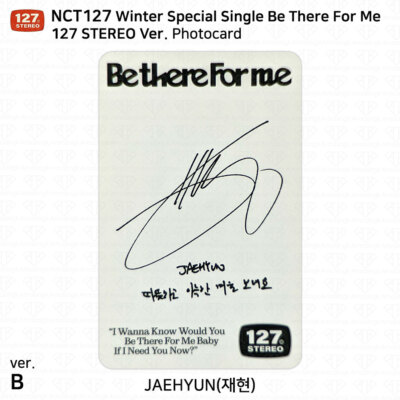 NCT 127 Winter Special Single Be There For Me Official Photocard