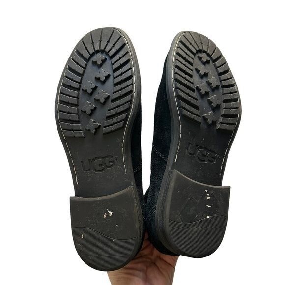 UGG Clyne Suede Ankle Chelsea Boots Ugg Mens Clyne Pull On Black Suede Chelsea Boots Size 9.5  main image 2